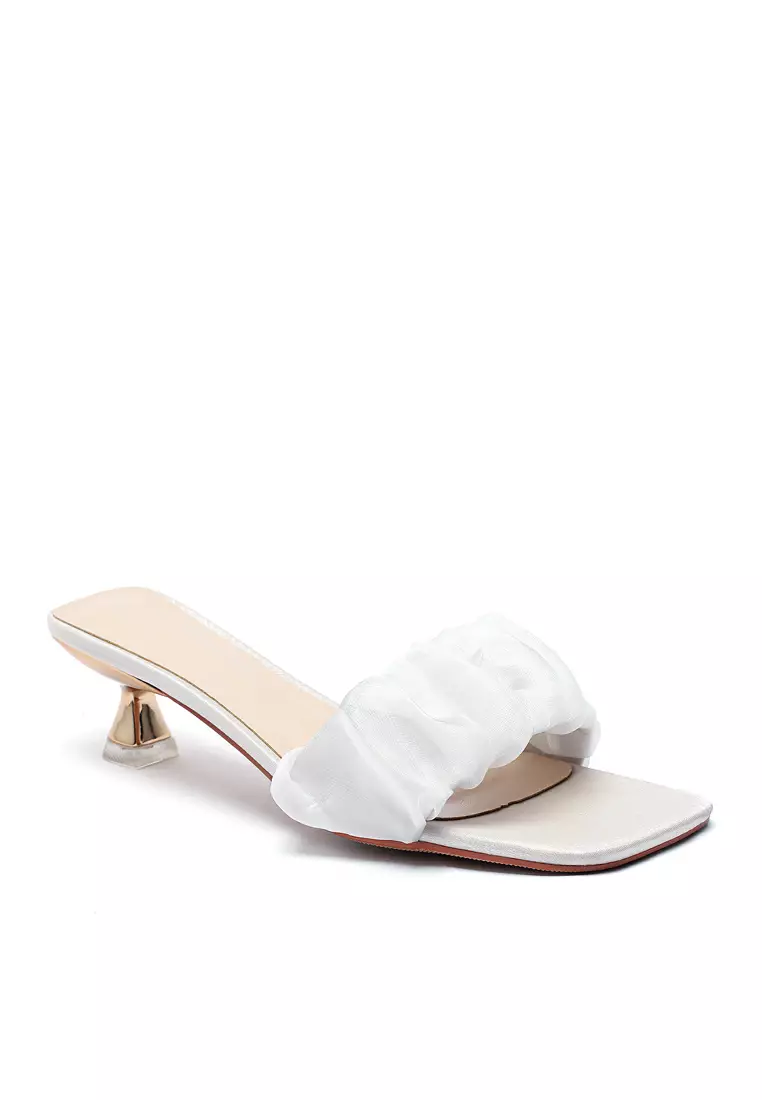 Buy Twenty Eight Shoes Pleated Satin Slippers 8745 4 2024 Online