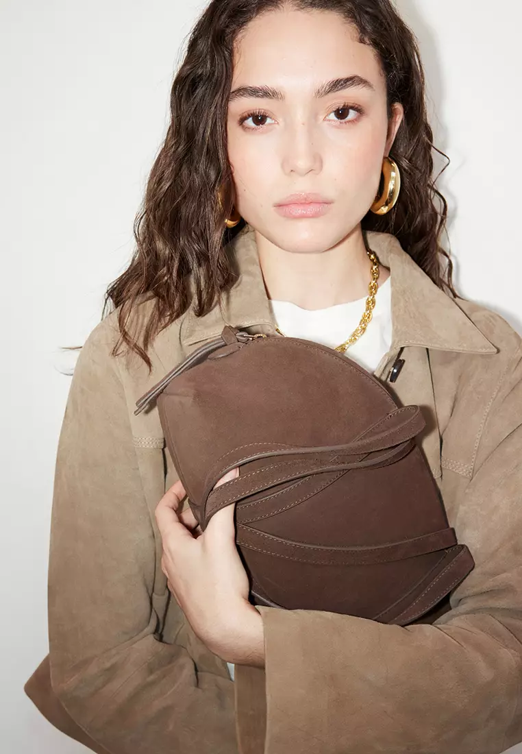Suede Bowling Bag