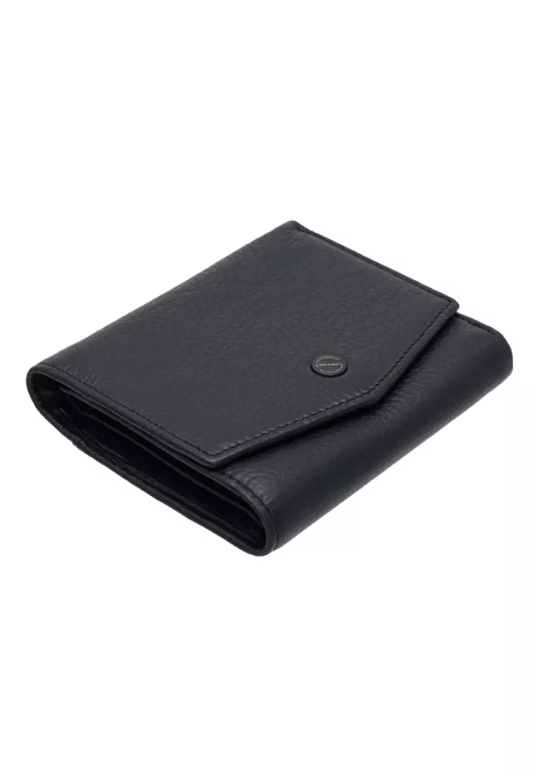 Women Grain Leather Trifold Short Wallet JWB 40554 T