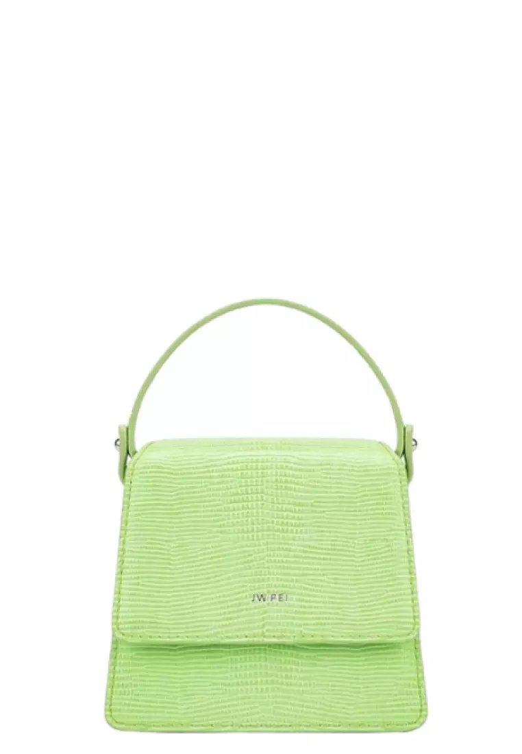 Jual JW Pei THE FAE MINI TOP HANDLE BAG LIME GREEN LIZARD Original 2023 ZALORA Indonesia