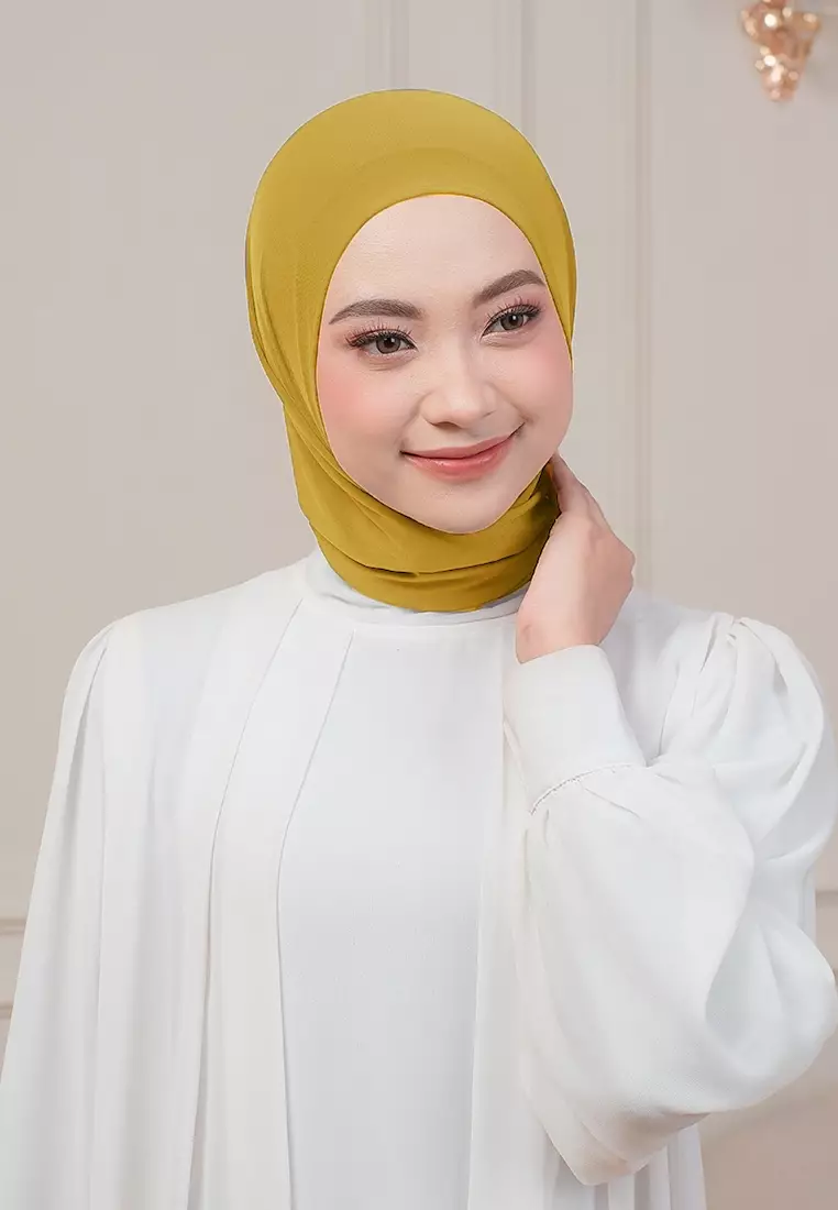 HIJAB INSTAN QIARA - MUSTARD