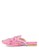 Rag & CO. pink Marcella Hand Bordir Pink Velvet Mules DF4A7SHD2A6031GS_3
