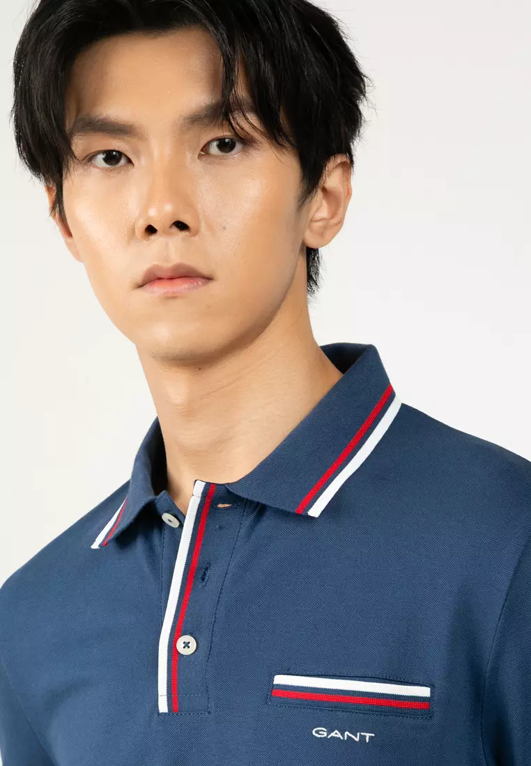 Tipped Piqué Polo Shirt