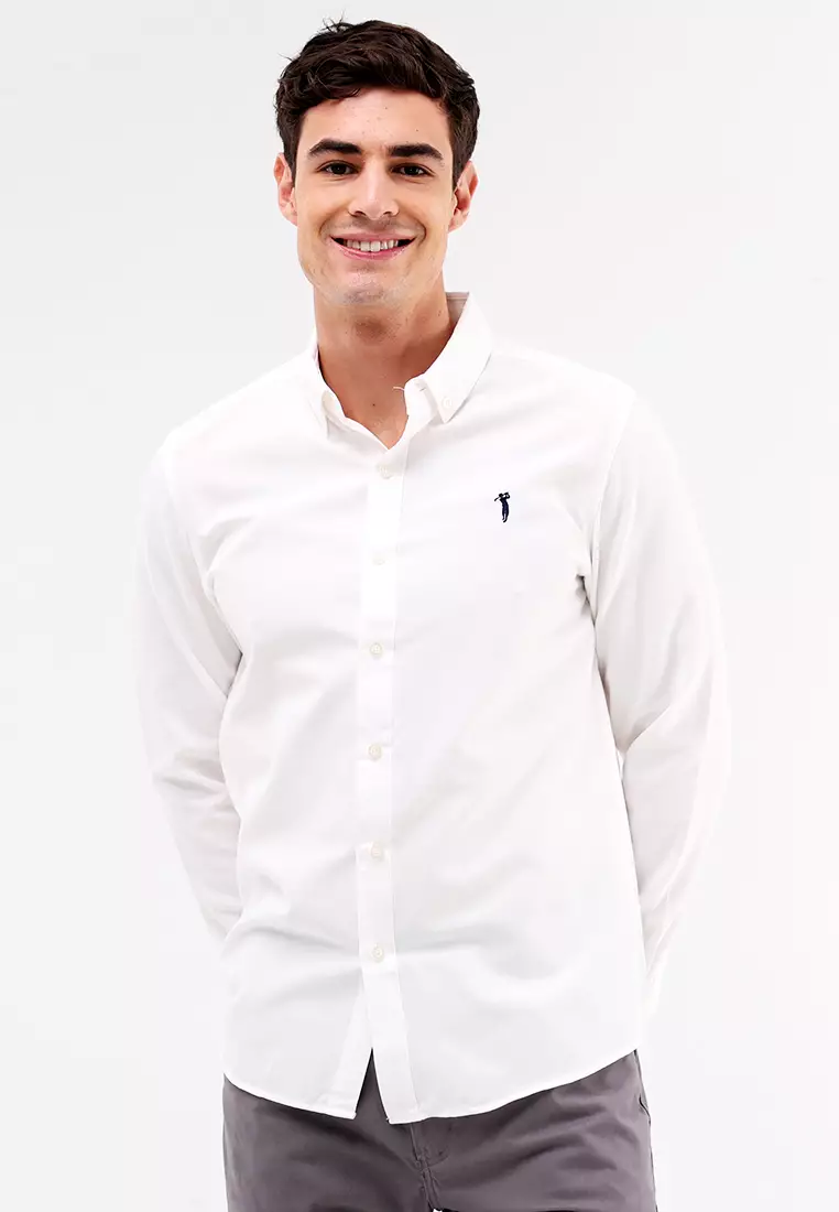 Woven Polo Long Sleeve