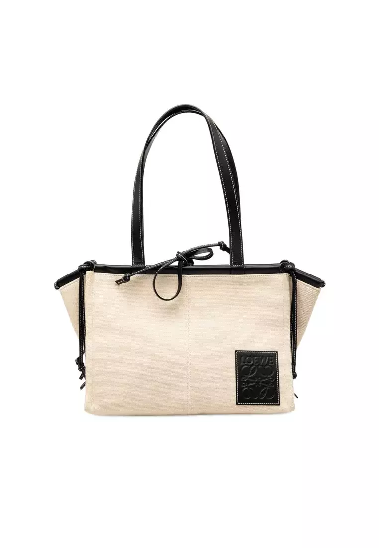 Pre-Loved Loewe Small Canvas Cushion Tote