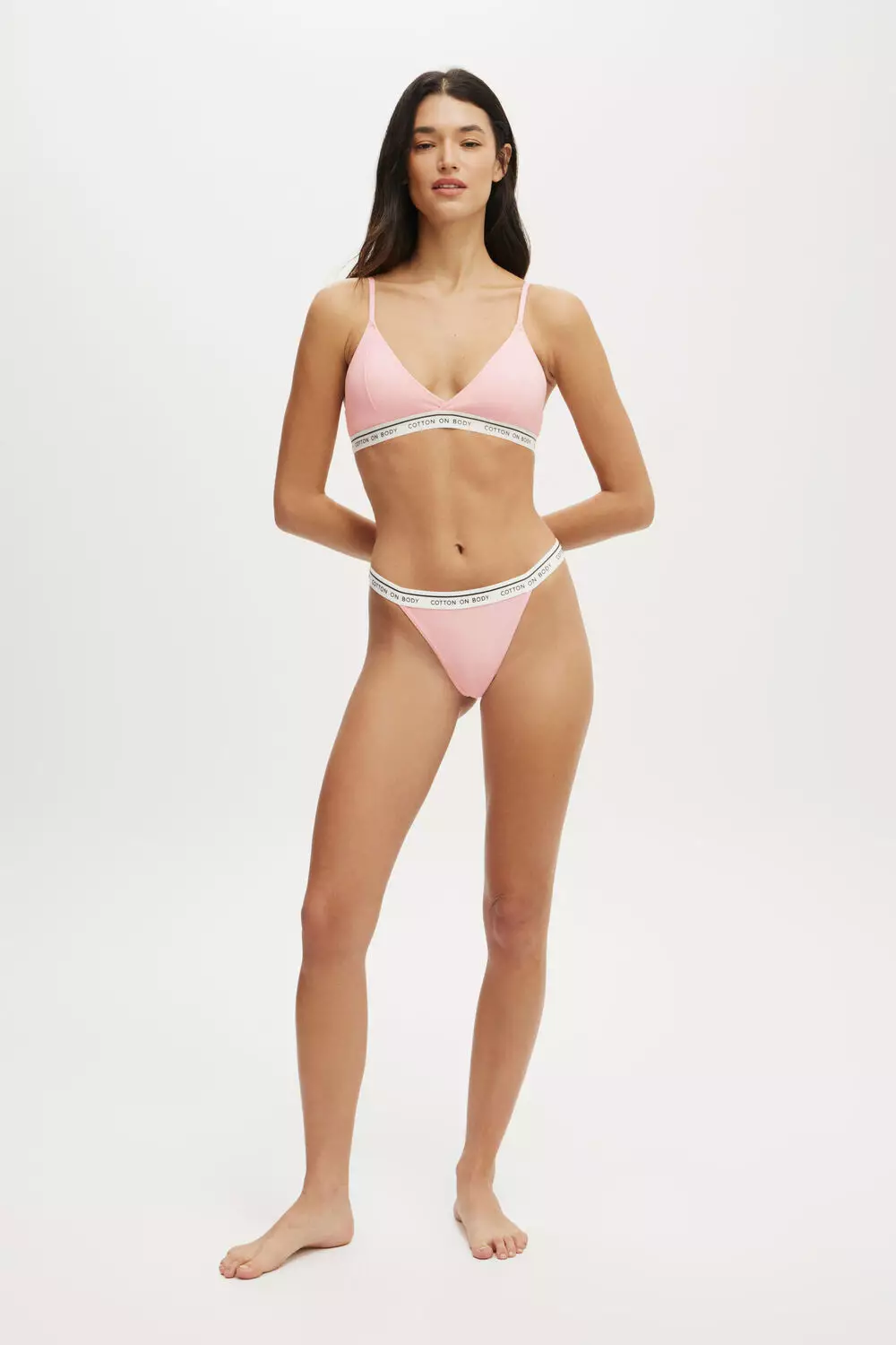 COTTON ON BODY - UNDERWEAR & PAKAIAN TIDUR - BRANDED COTTON CROSS OVER BRALETTE