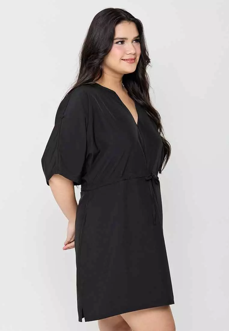Milly Plus Size Celestina Top with Adjustable Waist Tie