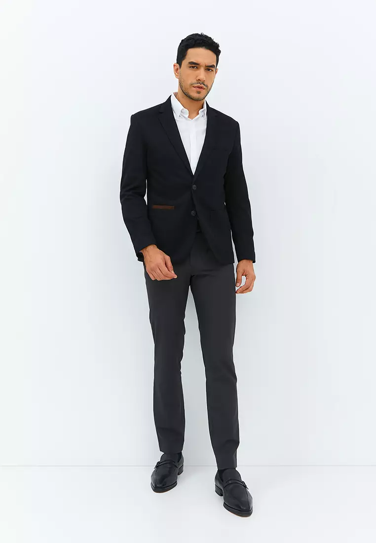 Jobb Julio-T2 Blazer Pria Slim Fit Hitam