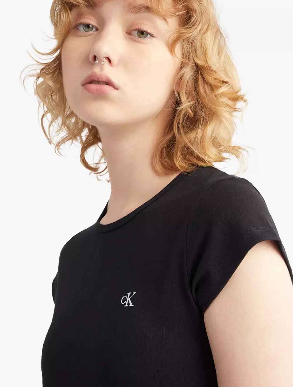 CALVIN KLEIN JEANS - ARCHIVE LOGO BABY T-SHIRT DRESS - black