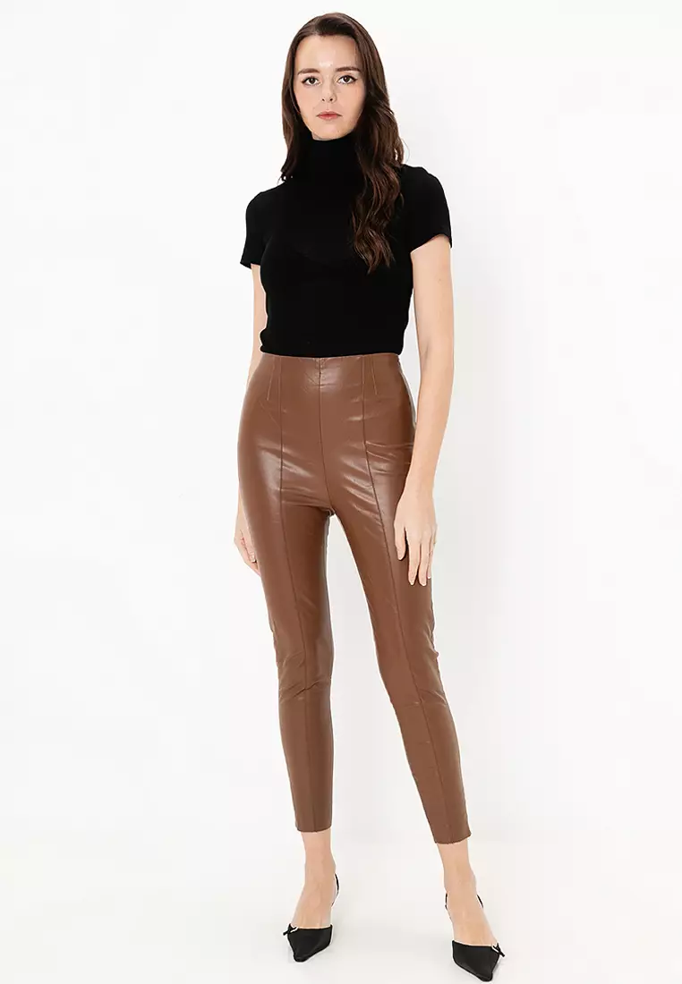 ZARA High-Waist Faux Leather Leggings 2025 Buy ZARA Online