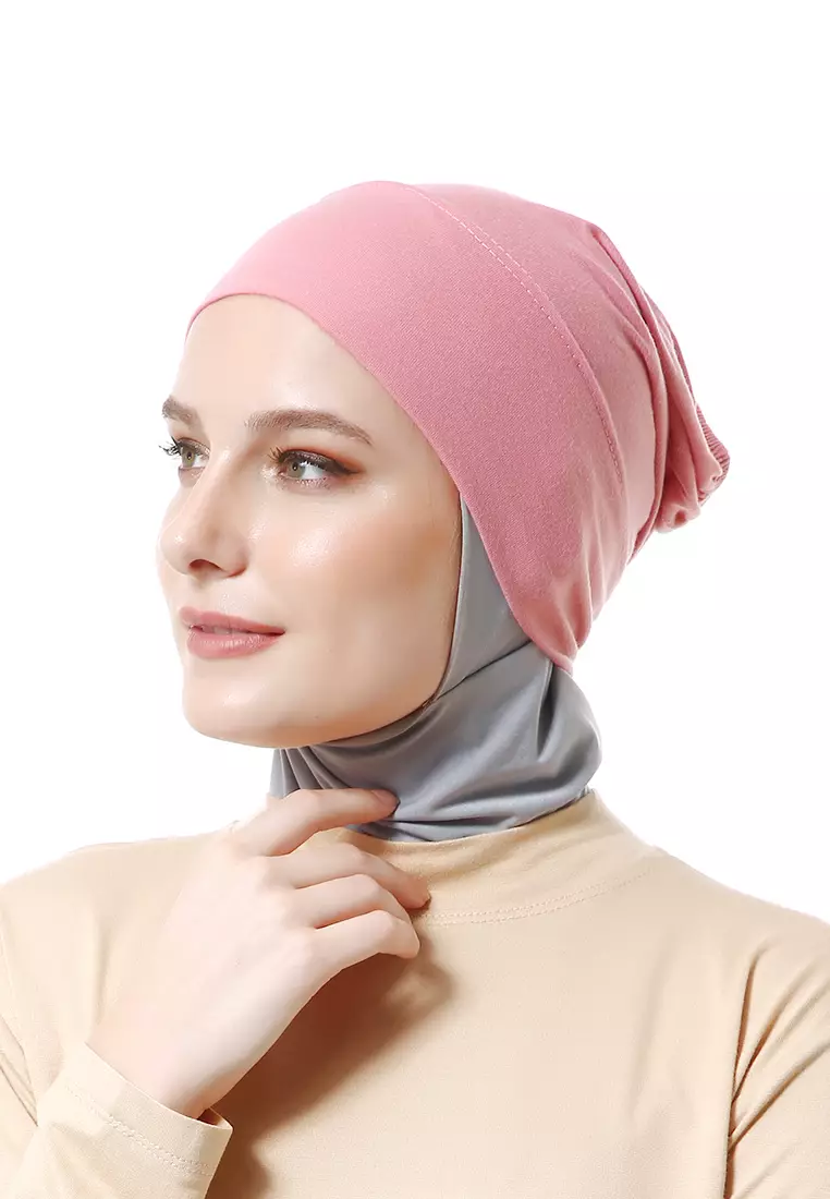 Inner Hijab Muslimah Wanita Motif Polos Relaxed Fit - Sweetheart