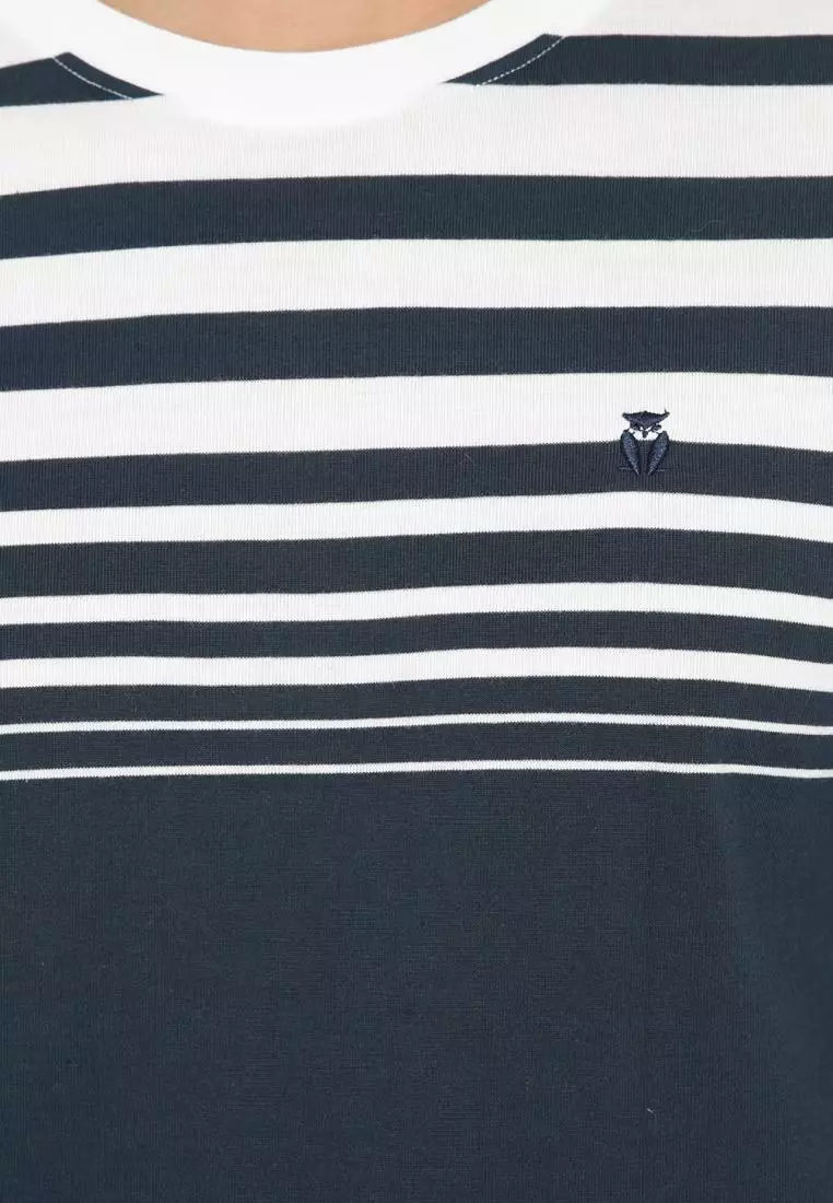 MATSUDA T Shirt Pria Kaos Stripe Hakui