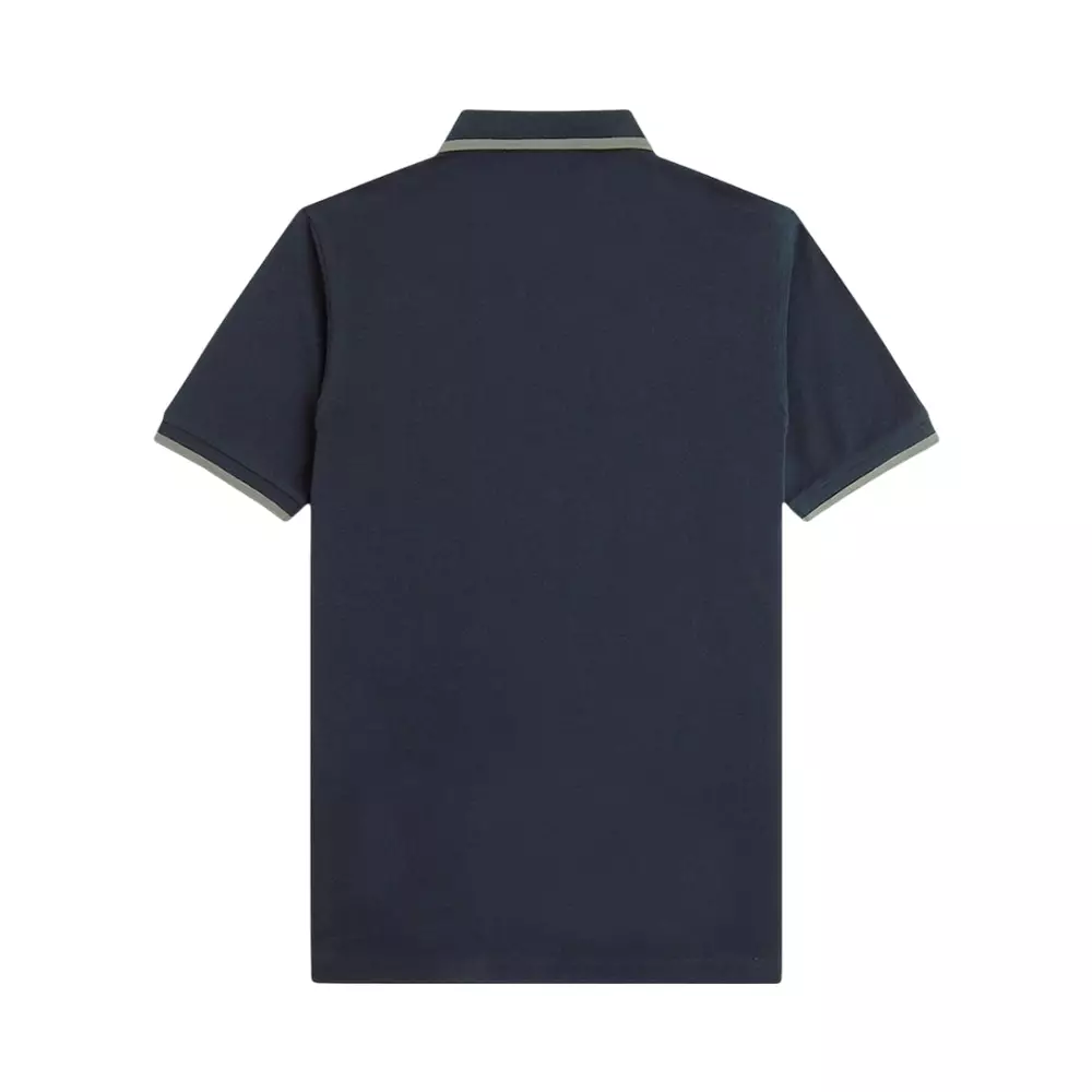 Collar Detail Polo Shirt Navy