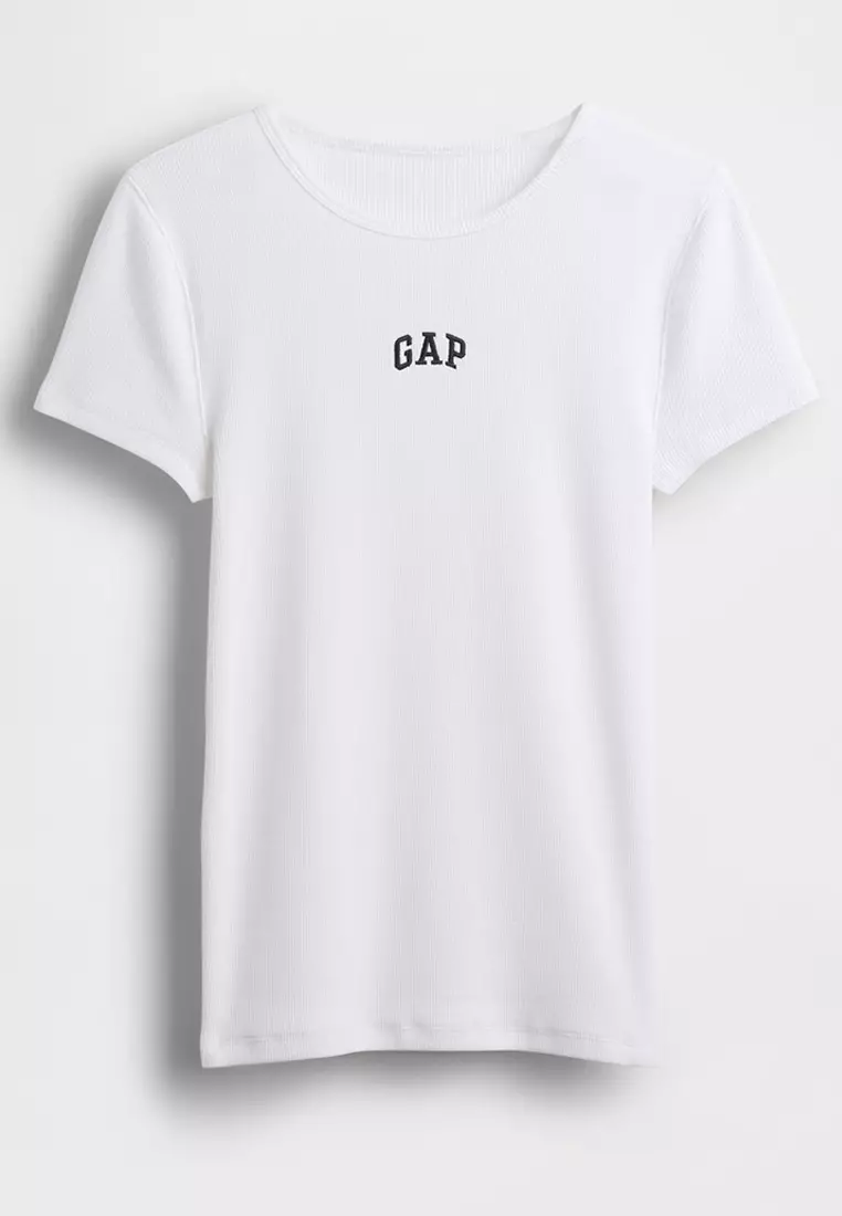 Modern Ribbed Logo T-Shirt