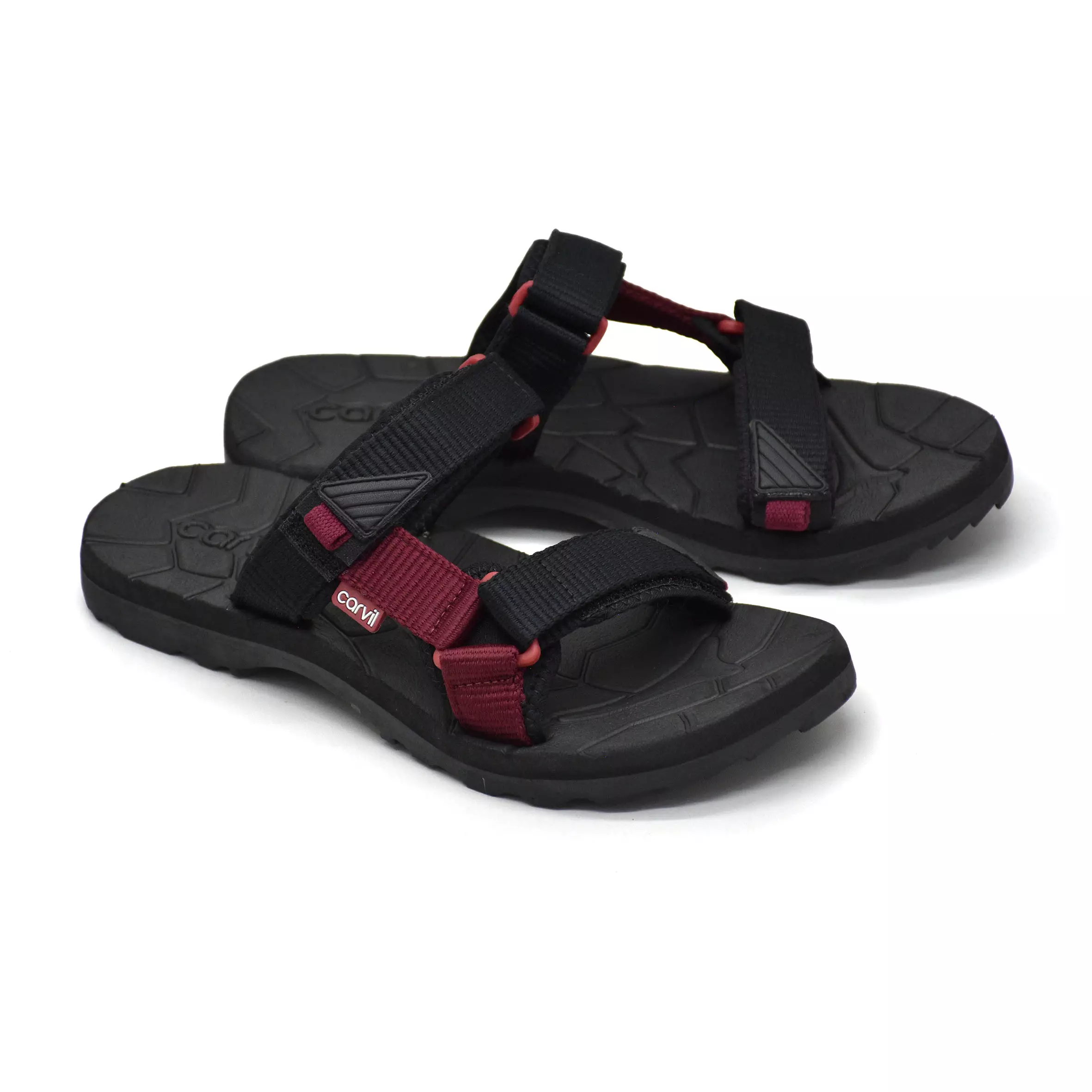Carvil Sandal Pria Spextra-P05 M Black/Maroon
