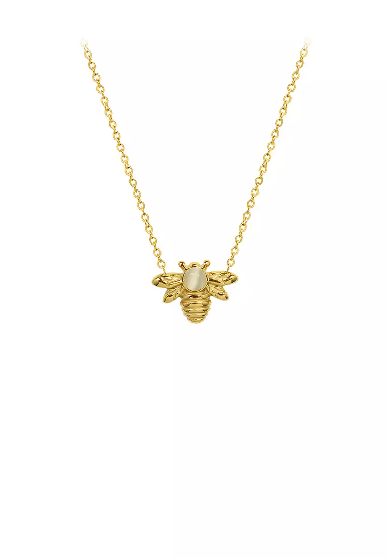 Buy Glamorousky Simple and Cute Plated Gold 316L Stainless Steel