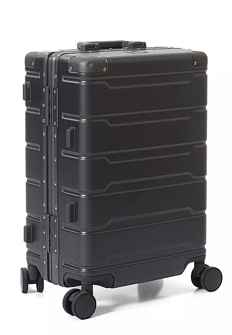 Barayev Koper Alumunium Frame Size 20 Inch Travel Bag Unisex TSA Lock Material Polycarbonate ORIGINAL - Grey