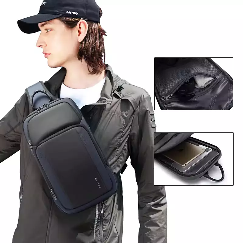 Bange BG7795 Tas Selempang Sling Bag Pria - NAVY