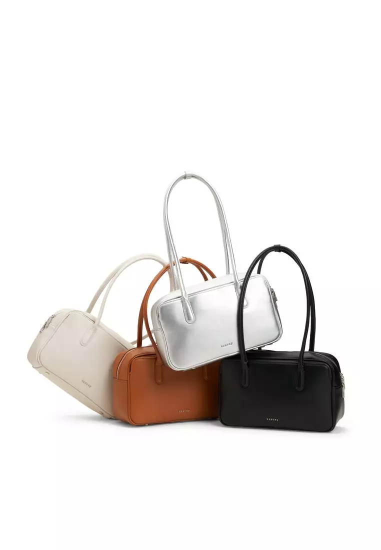 Elongated Handle Everyday Shoulder Bag