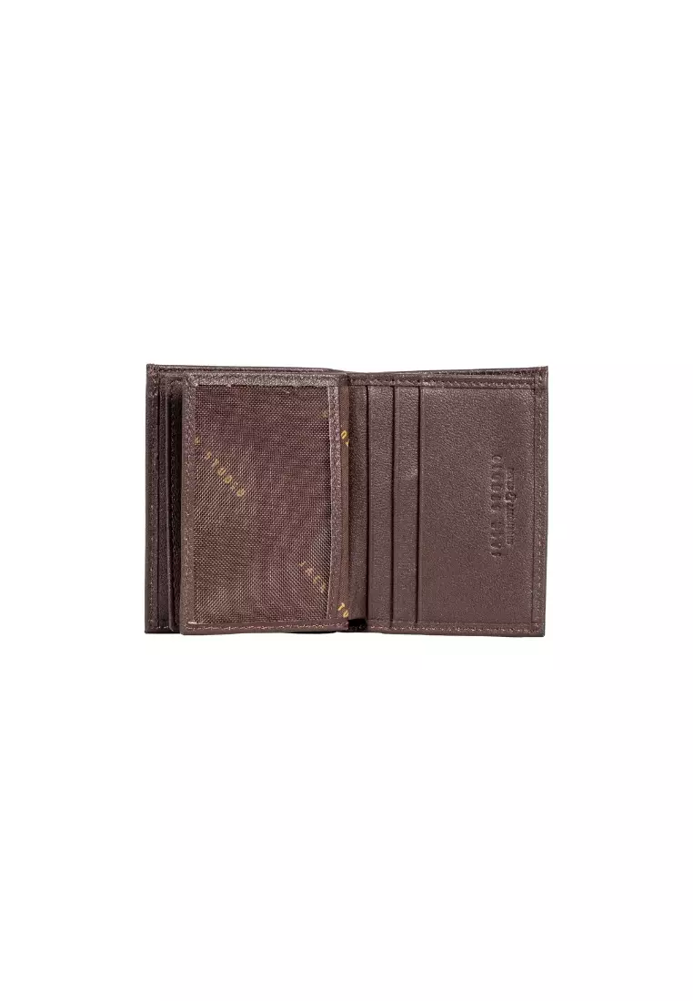 Genuine Leather Dual ID Multi Cards Holder Slim Style for Men Dompet Lelaki JWC 50166