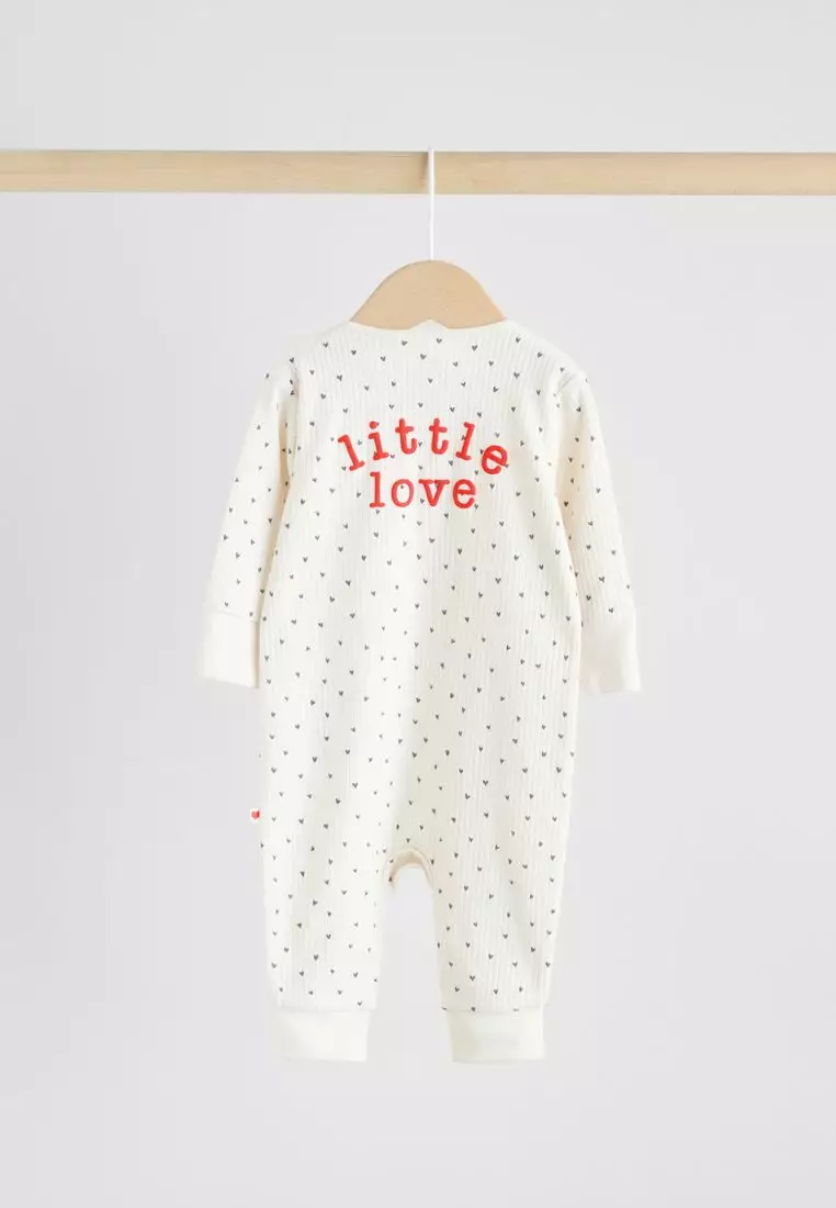 Two Way Zip Baby Sleepsuits 3 Pack