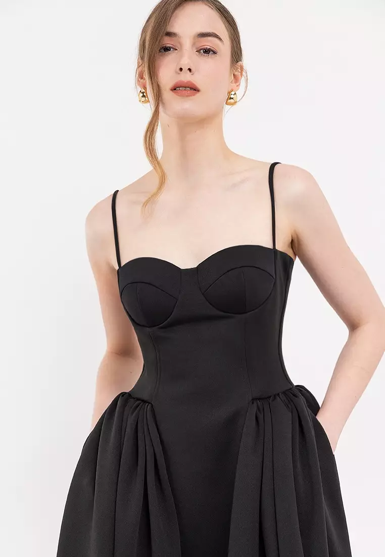 Simone Bustier Drop Waist Midi Dress