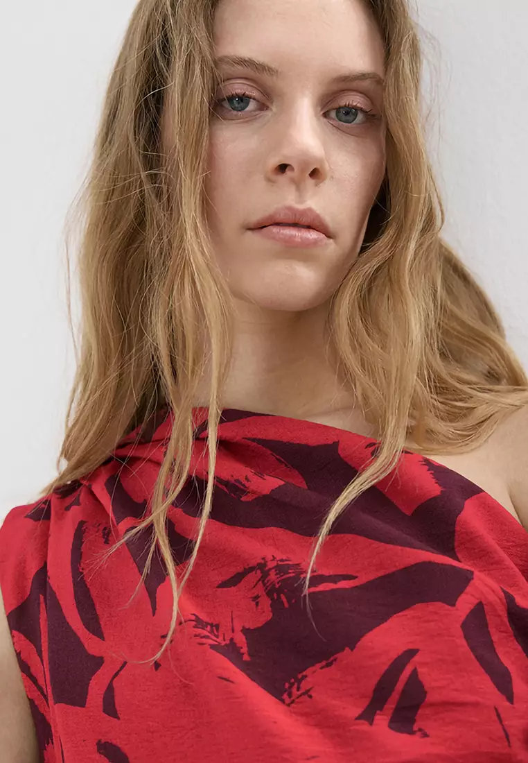 Printed Asymmetrical Jumpsuit