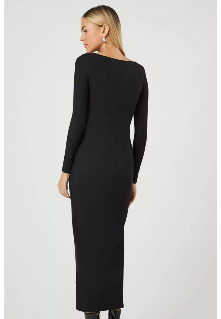 Long sleeve maxi dress forever 21 on sale
