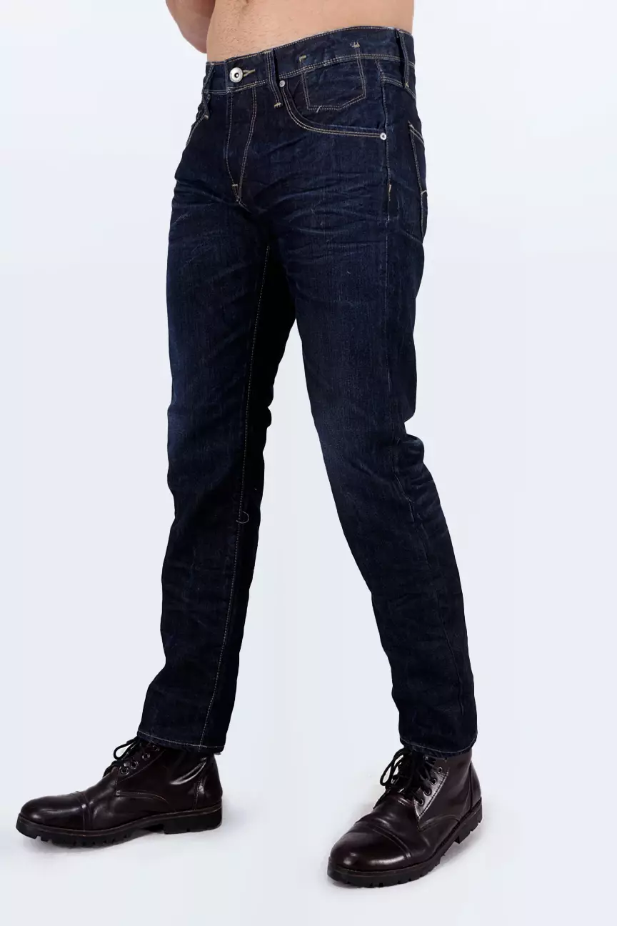 Celana Jeans Pria Slimfit D3 Raw Handmade