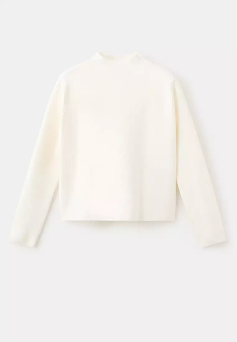 Knitted Sweater With Perkins Neck