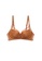 ZITIQUE orange Women's 3/4 Cup Deep-V Lace Lingerie Set (Bra and Underwear) - Orange 5F09AUS5F57D34GS_2