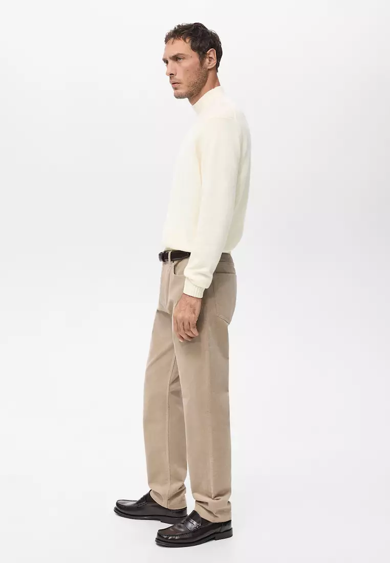 Corduroy Regular-Fit Trousers