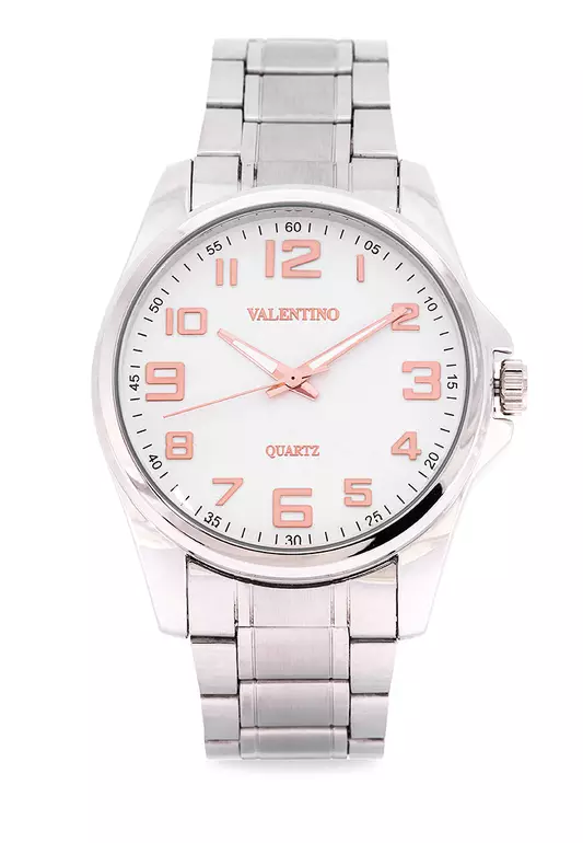 Analog Watch 20122238-Sil Dial - Rose Index