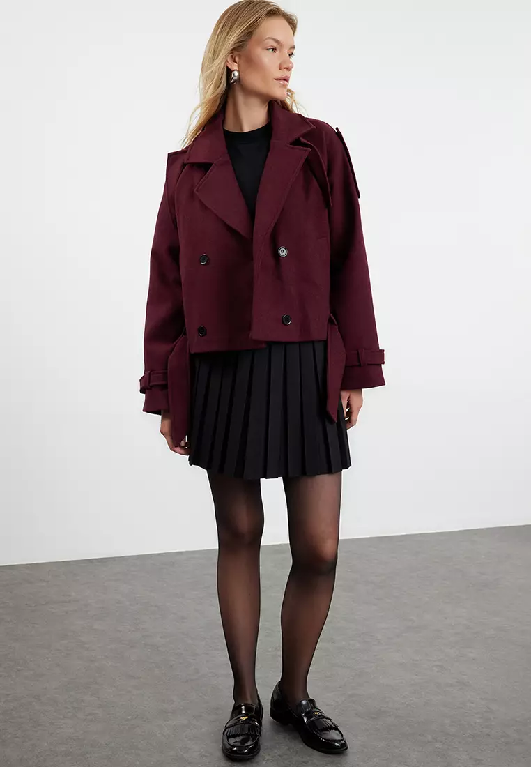 Oversized Crop Cashew Jacket Coat