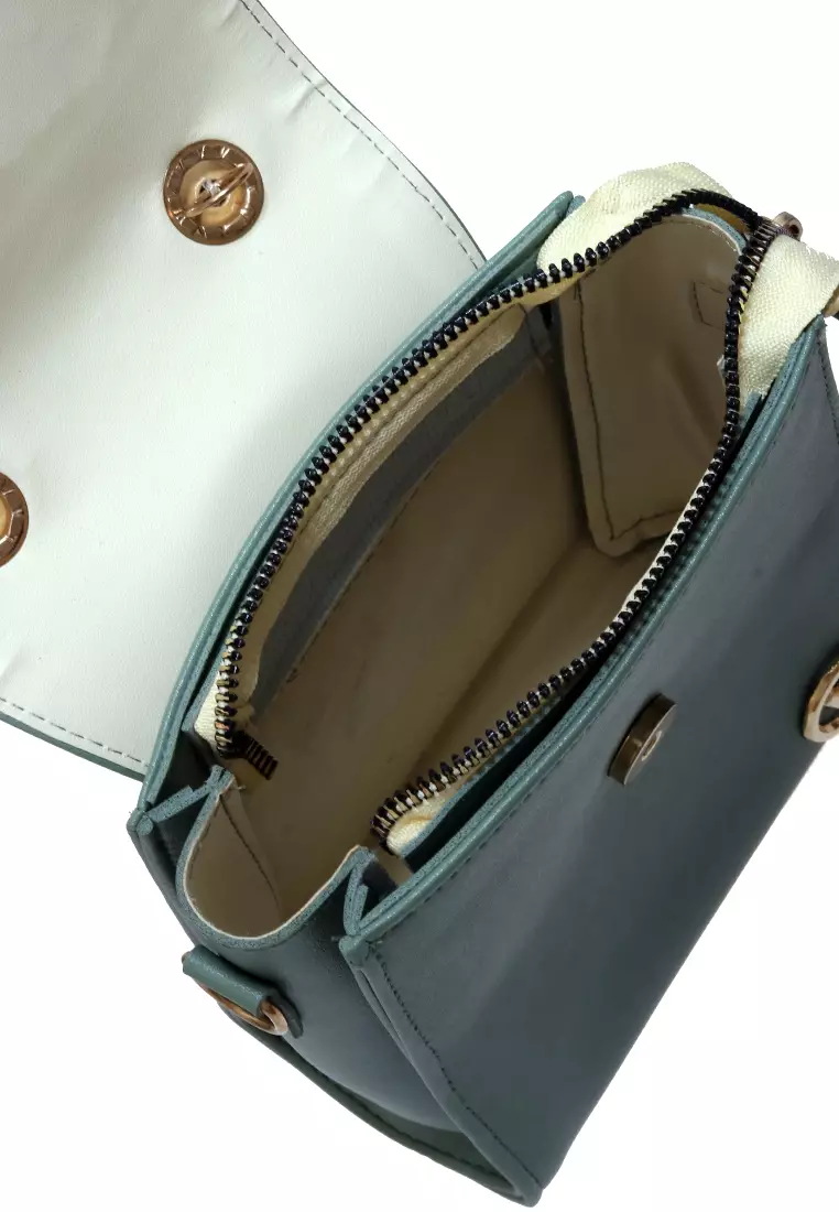 Tamara Tas Manik Mini Desain Simple High Quality - Soft Green