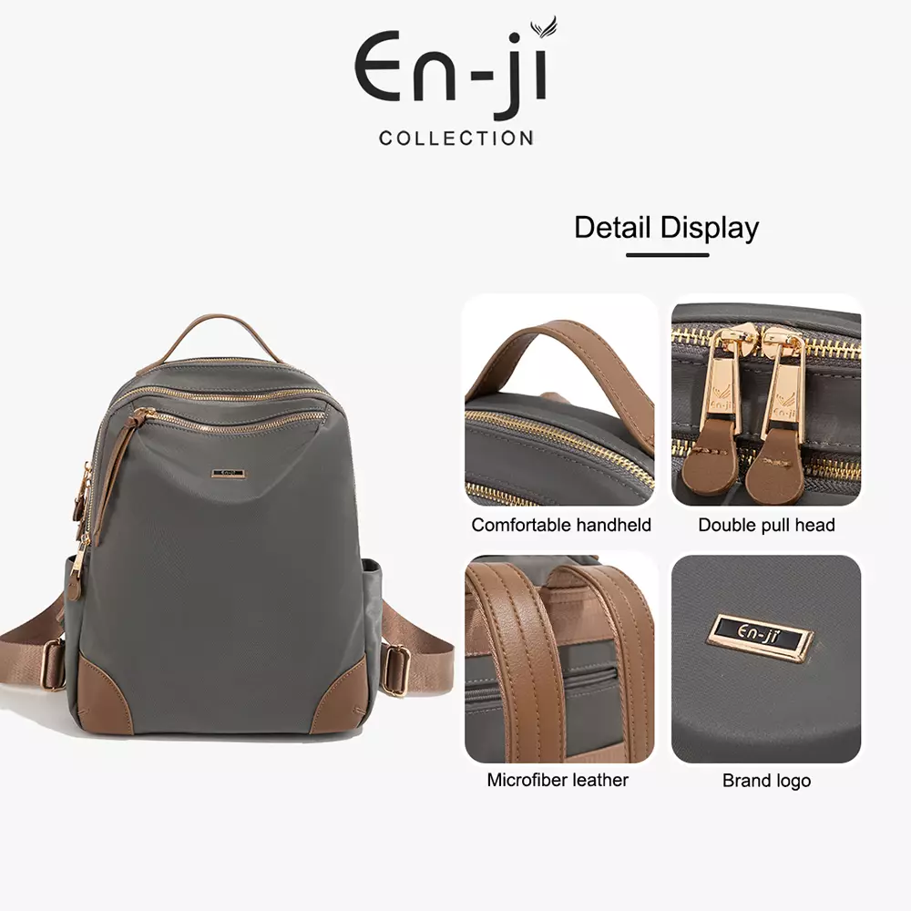 En-ji Soyum Backpack Wanita Warna Black