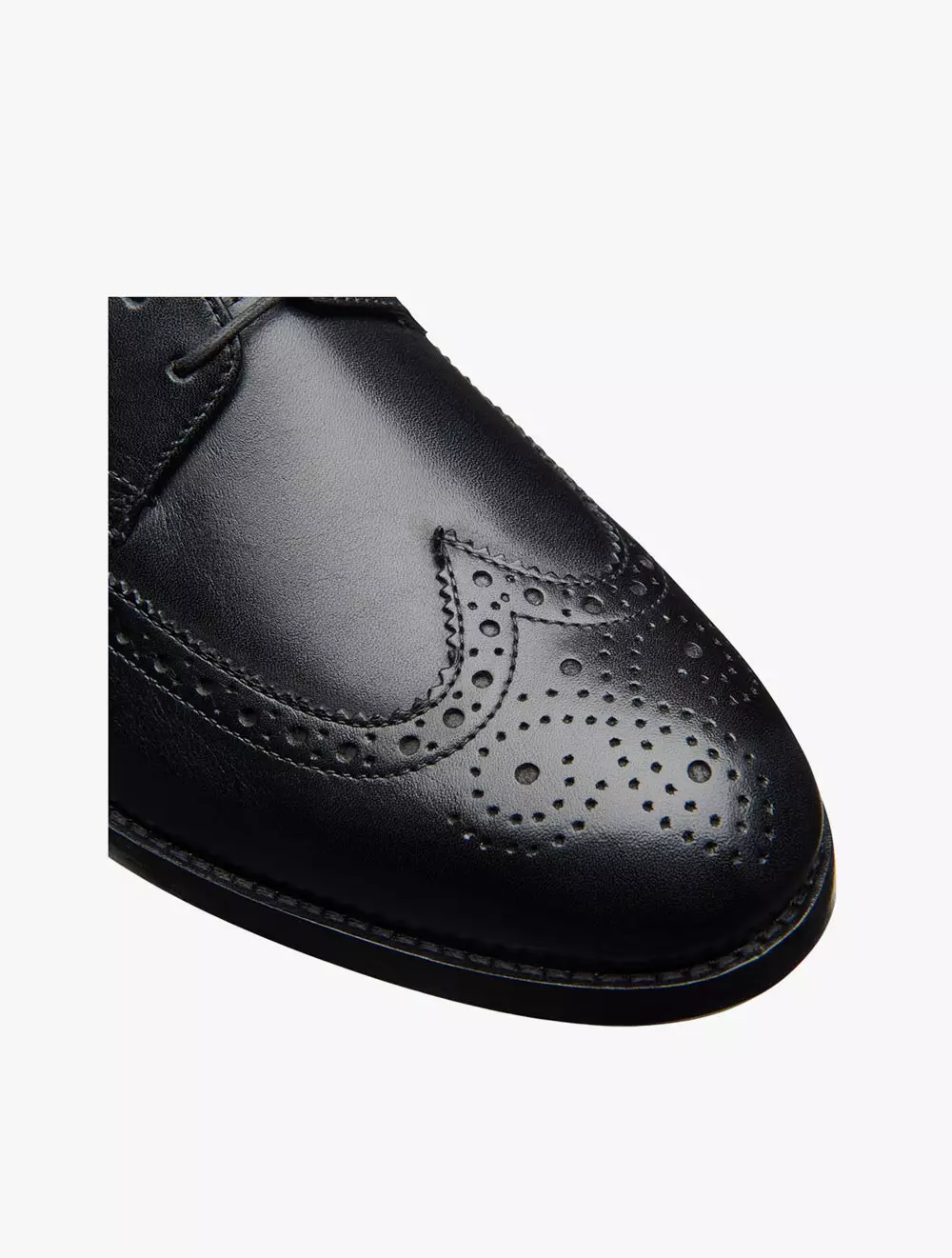 Clarks CraftJames Tip Black Leather