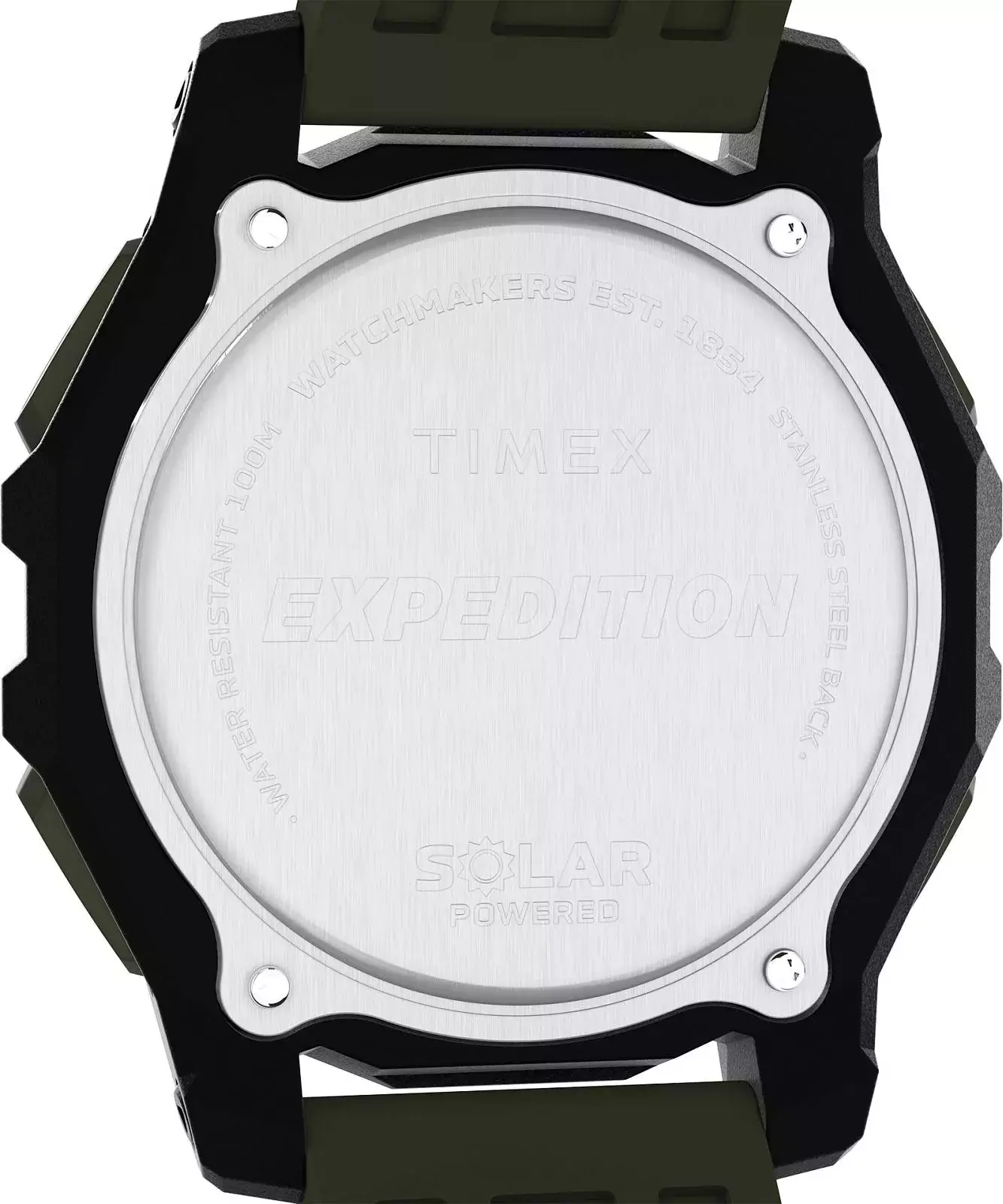 Jam Tangan Pria Timex Expedition Ridge Solar Chronograph Digital Dial Green Silicone Strap TW4B33700V5 Original