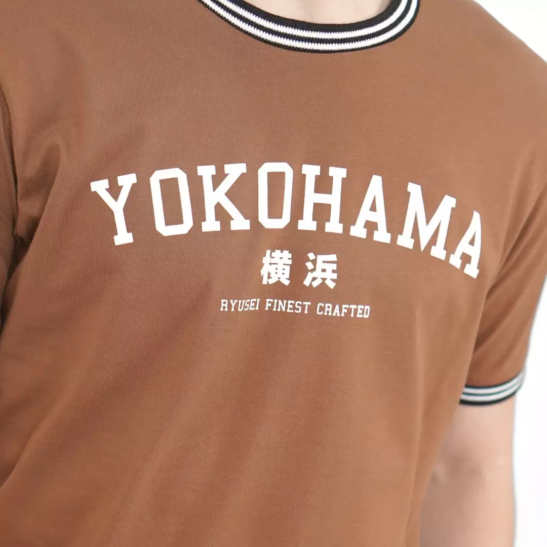 Ryusei Kaos Pria Yokohama Brown