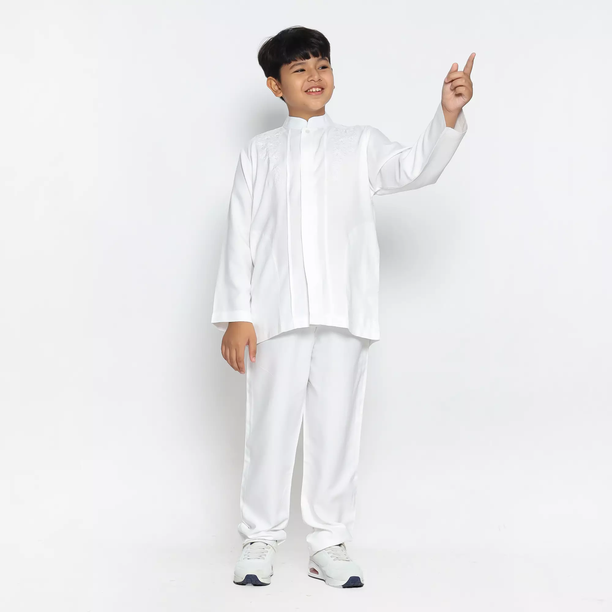 Baju Koko Anak KKA 41 White Lengan Panjang