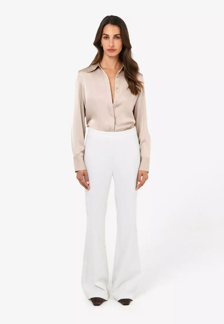 Belmore Crepe Flared Pants
