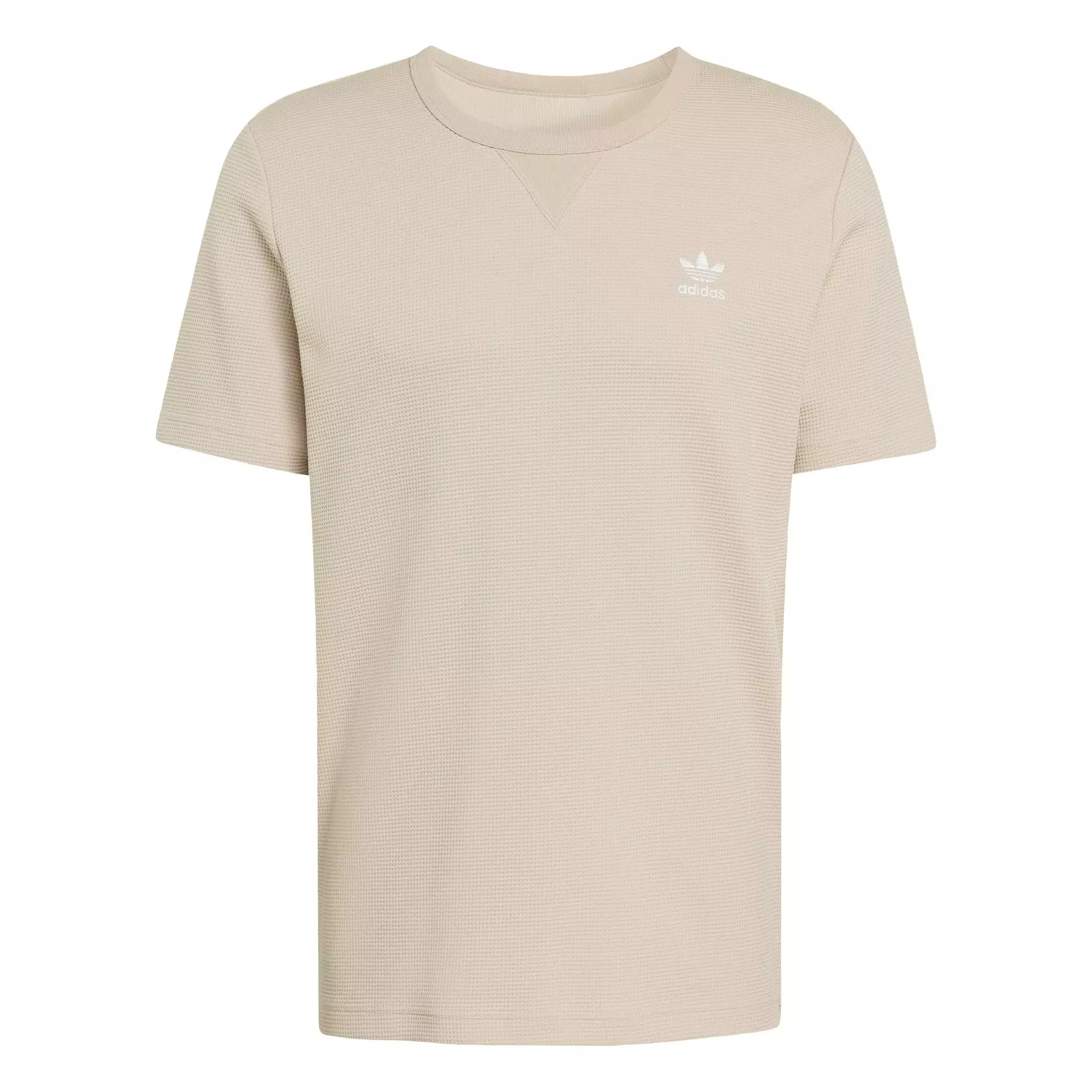 Lifestyle Trefoil Essentials Waffle Tee Men Beige KE1180