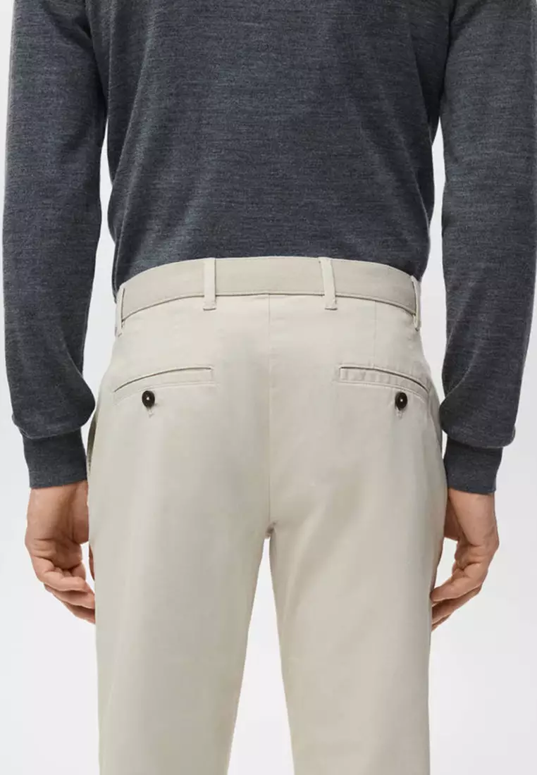 Prato Cropped Tapered Chino Trousers