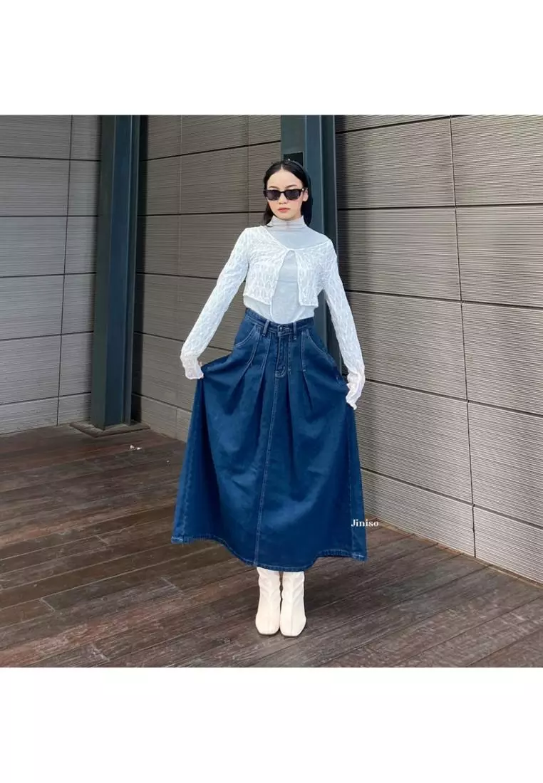 Highwaist Rok Ashley Jeans Panjang 908 SEVENTY