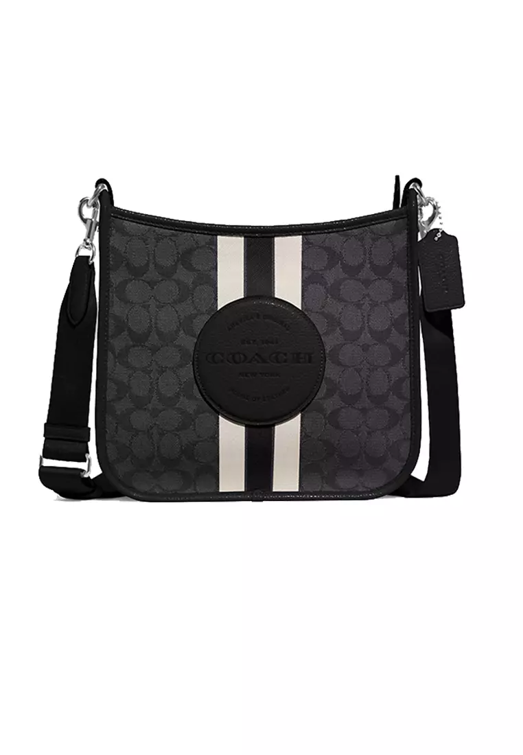 Coach dempsey shoulder bag black Clearance