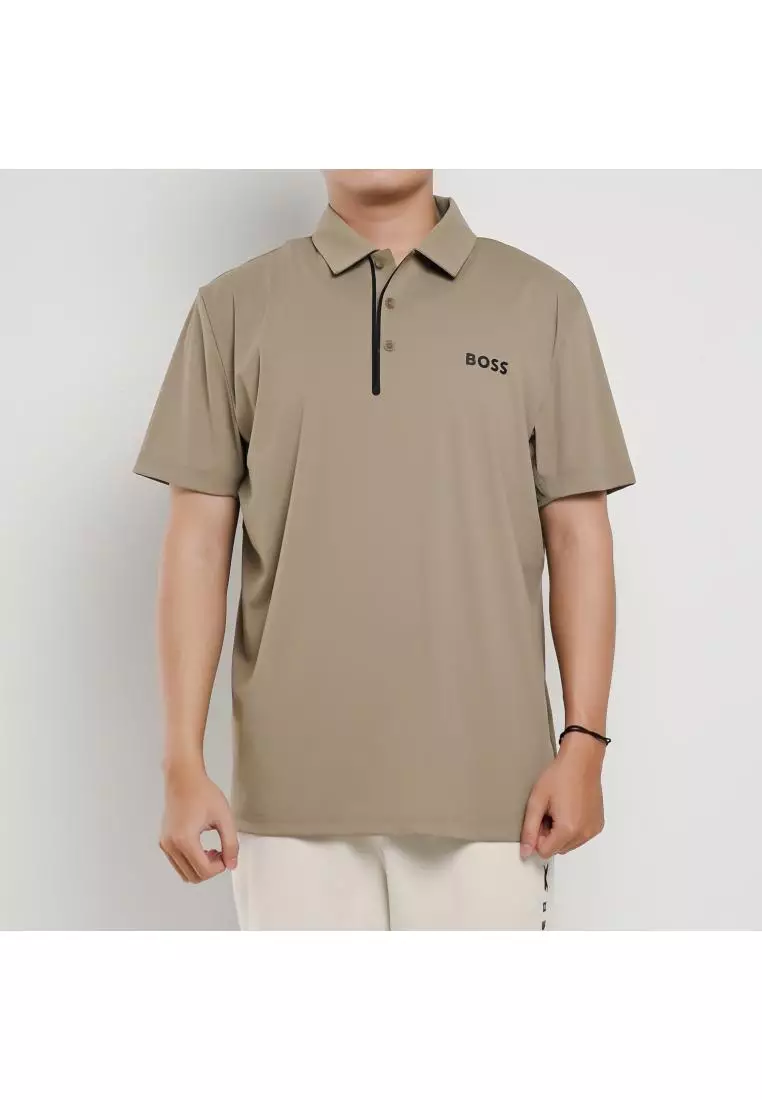 Jual Hugo Boss Polo HUGO BOSS PADDY TECH PRO BLACK OLIVE POLO 100% ...