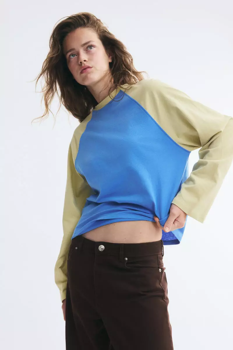 Twill barrel trousers