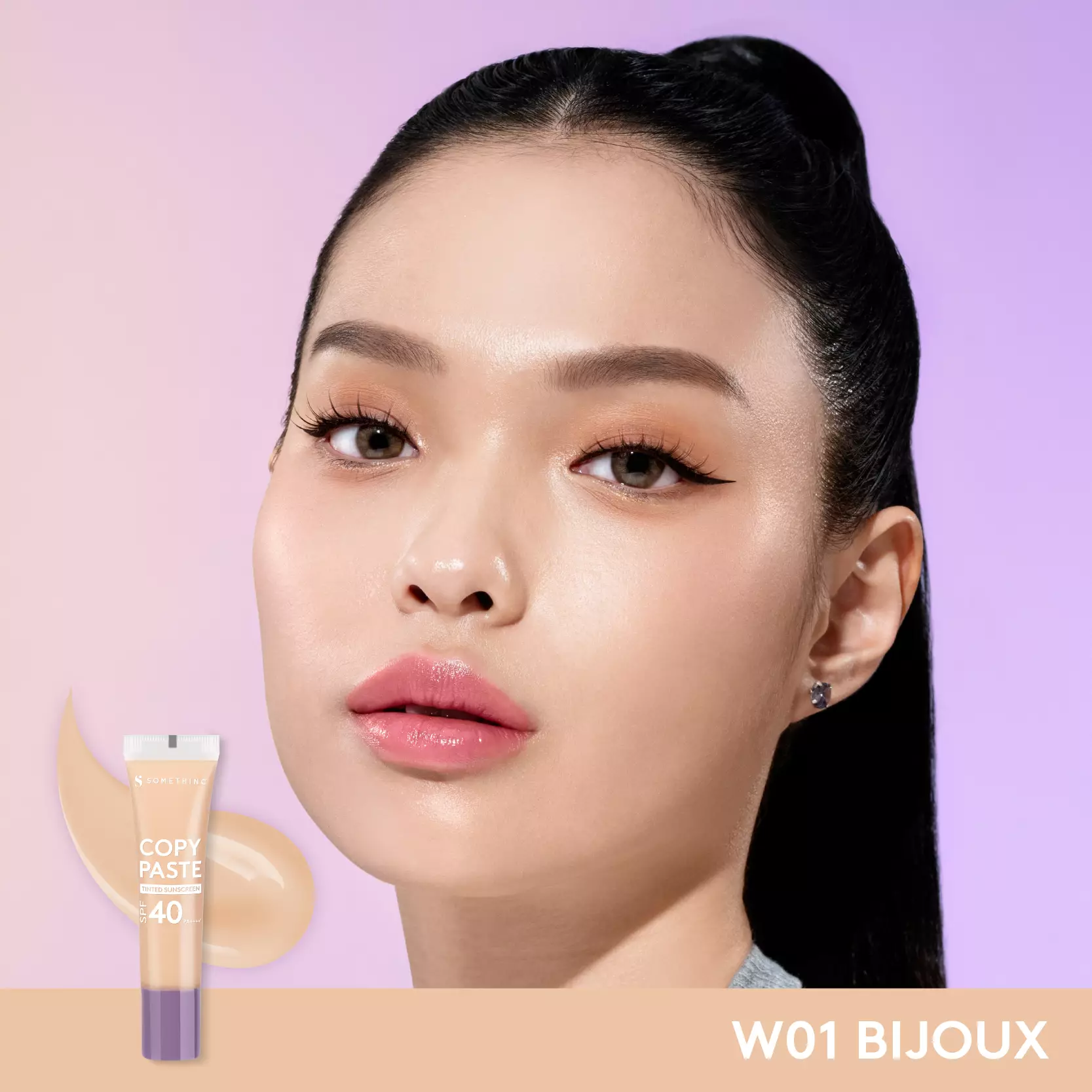 SOMETHINC Copy Paste Tinted Sunscreen SPF 40 PA++++ - Skin Tint W01 Bijoux