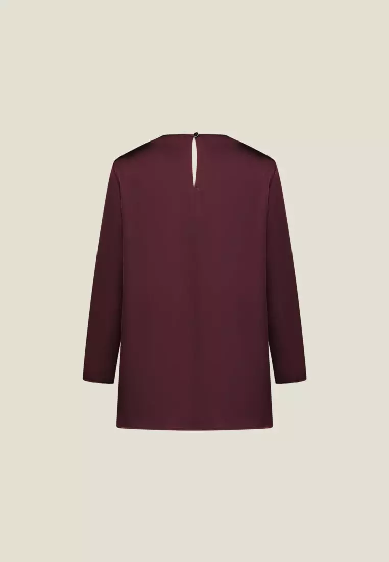 G2000 Pleat Detail Round Neck Blouse