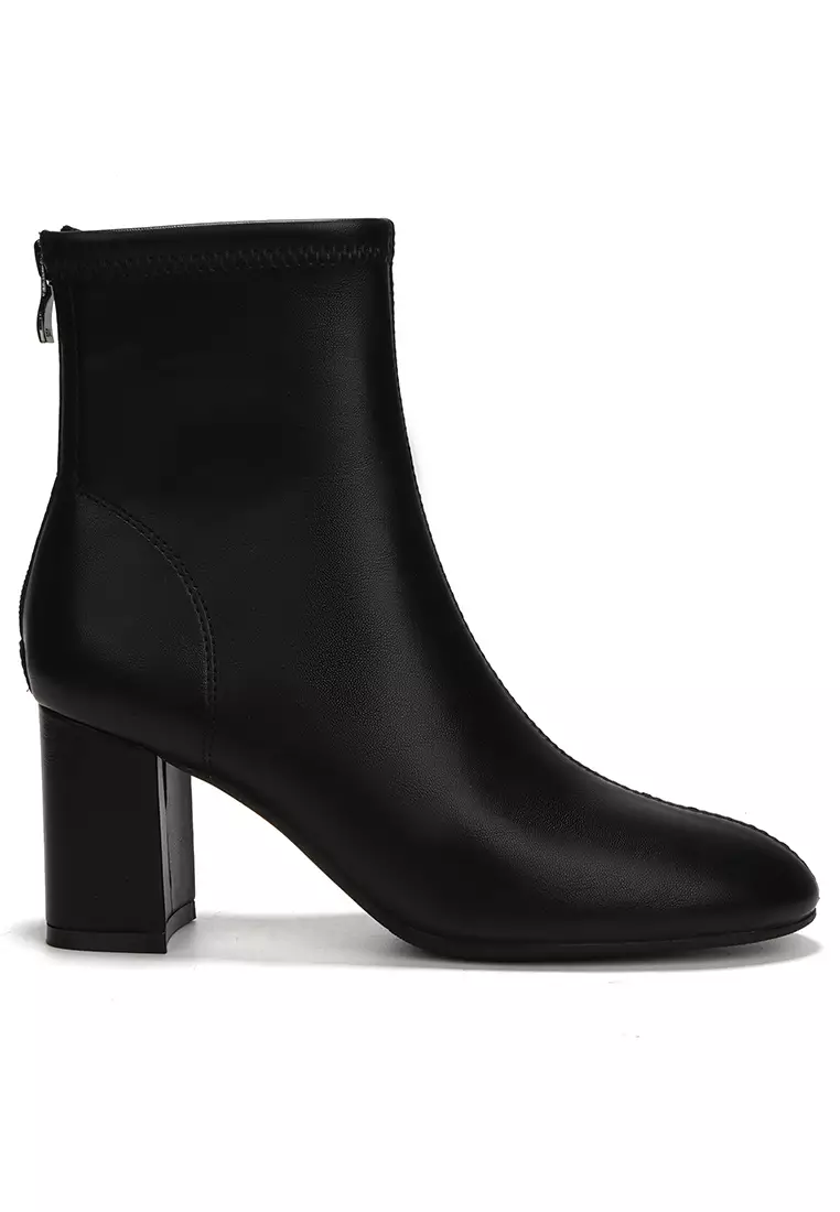 Discount on Twenty Eight Shoes  shoes - SKU: 7CM Round Toe Zipper Ankle Boots BY8870-1